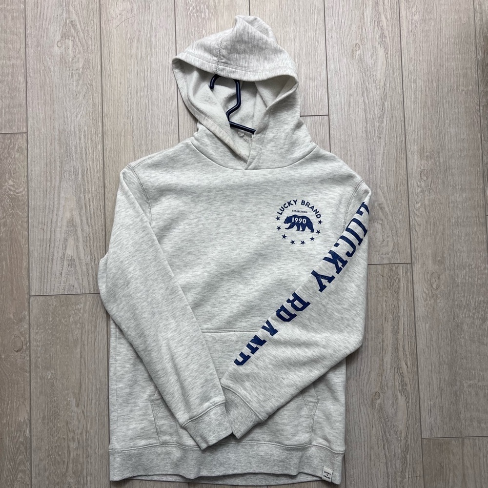 Lucky brand hoodie, boys size large